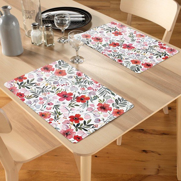 Plastikowa mata stołowa 44x28,5 cm Jolie Fleur – douceur d'intérieur-image-1