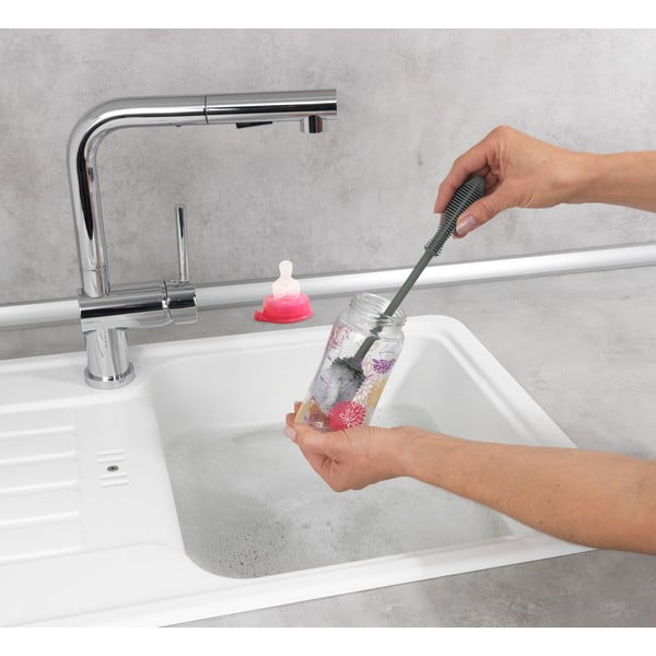 Szara szczotka do naczyń Wenko Sia, délka 25 cm-image-1