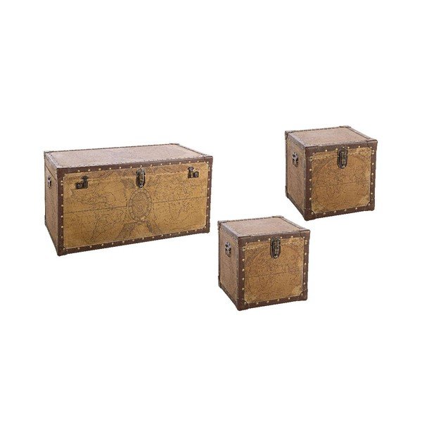 Zestaw 3 skrzyń Union Jack