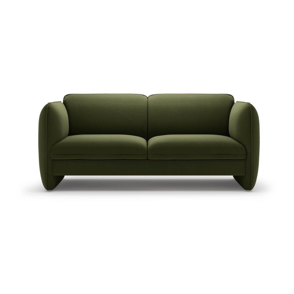 Zielona aksamitna sofa 168 cm Georgia – Micadoni
