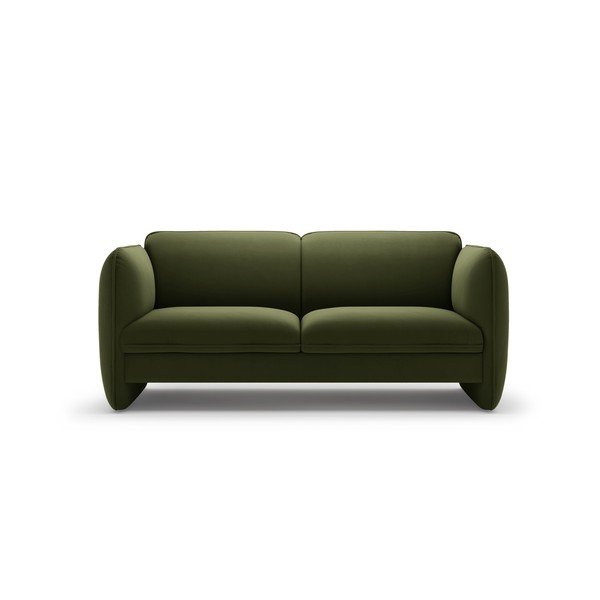 Zielona aksamitna sofa 168 cm Georgia – Micadoni 