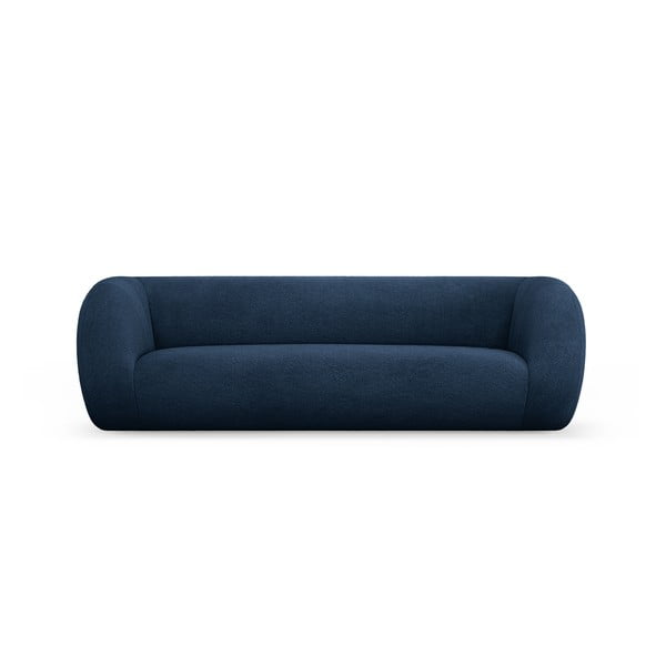 Niebieska sofa z materiału bouclé 230 cm Essen – Cosmopolitan Design