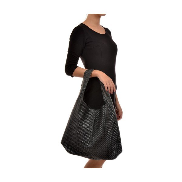 Czarna skórzana torebka Mangotti Bags Serena-image-4