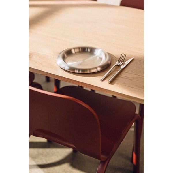 Talerze ze stali nierdzewnej w kolorze srebra zestaw 2 szt. ø 28 cm Roto – noo.ma-image-1