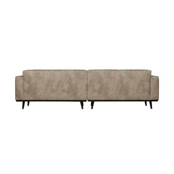Szara sofa z imitacji skóry BePureHome Statement, 280 cm-image-2