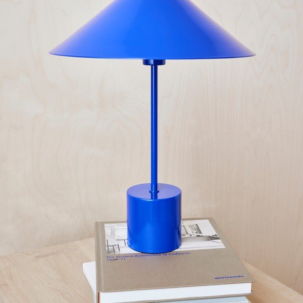 Niebieska metalowa lampa stołowa (wysokość 50 cm) Kasa – OYOY Living Design-image-1