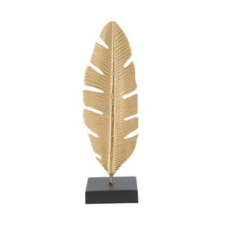 Świecznik dekoracyjny w złotej barwie Mauro Ferretti Feather, wys. 34 cm