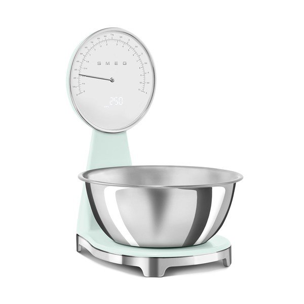 Jasnozielona plastikowa cyfrowa waga kuchenna – SMEG-image-2