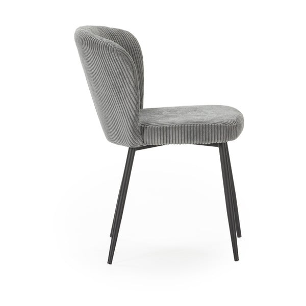 Szare sztruksowe krzesła zestaw 4 szt. Megan – Marckeric-image-3