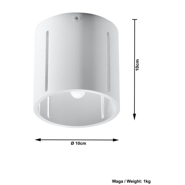 Biała lampa sufitowa Sollux Vulco-image-3