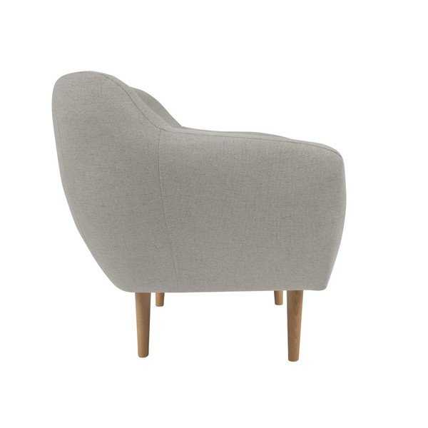 Jasnoszary fotel z jasnymi nogami Mazzini Sofas Sicile-image-2