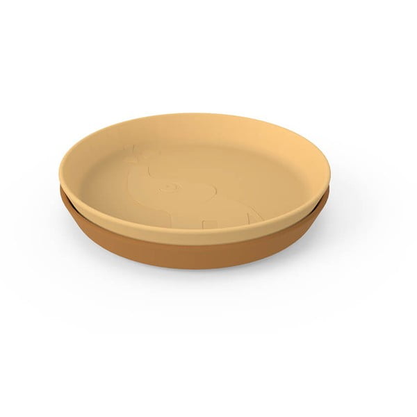 Zestaw 2 musztadowych talerzyków dla dzieci ø 18,5 cm Elphee – Done by Deer-image-2