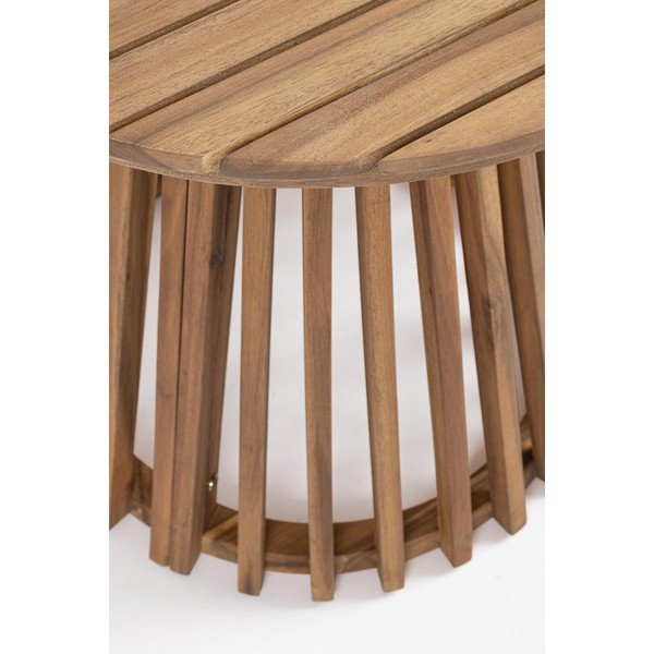 Okrągły stolik ogrodowy z litego drewna akacjowego ø 50 cm Rodano – Bizzotto-image-3