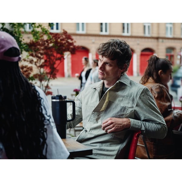 Czarny termos ze słomką ze stali nierdzewnej 1,18 l Quencher H2.0 FlowState Tumbler Black – Stanley-image-1