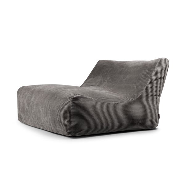 Ciemnoszary sztruksowy worek do siedzenia Sofa Lounge – SLOWDOWN