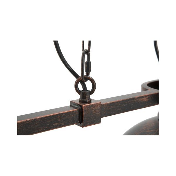 Czarna lampa wisząca 3 abażurami Mauro Ferretti Industry-image-4