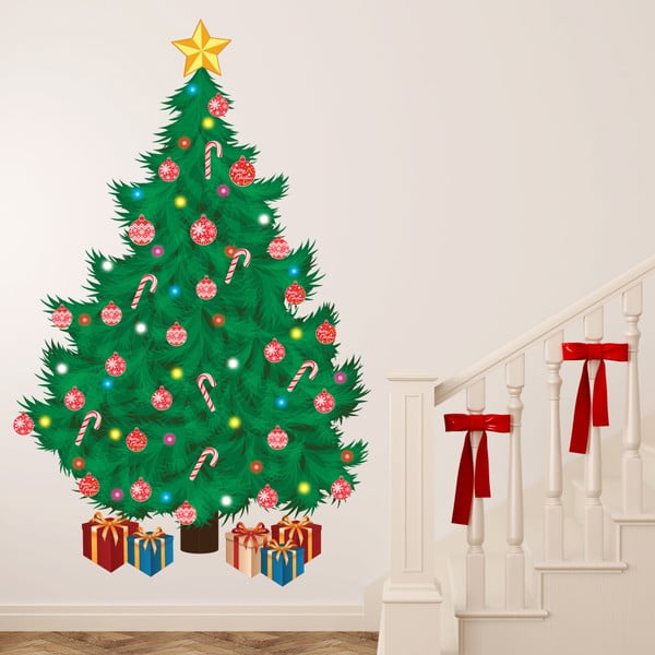 Naklejka na ścianę Walplus Traditional Christmas Tree