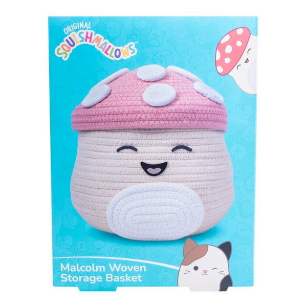 Beżowy tekstylny dziecięcy kosz na zabawki ø 23x22 cm Fizz Malcolm – SQUISHMALLOWS-image-4