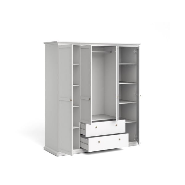 Biała szafa 181x201 cm Paris – Tvilum-image-3