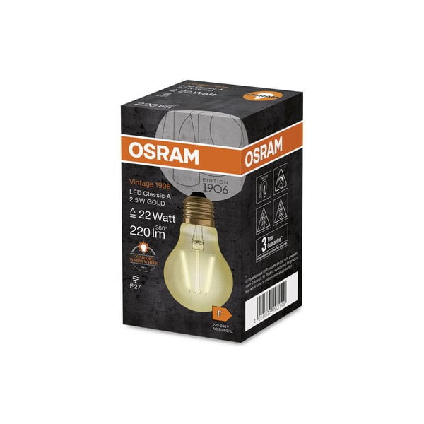 Żarówka LED z ciepłym światłem z gwintem E27, 2,5 W – Candellux Lighting-image-2