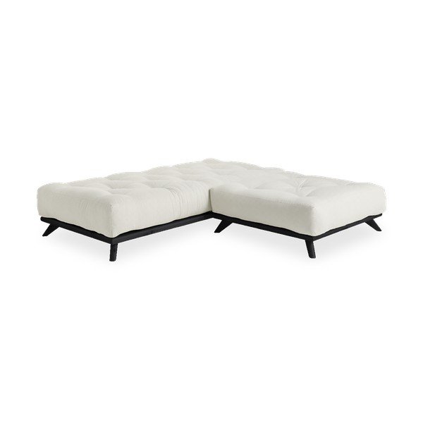 Sofa z jasnobeżowym obiciem Karup Design Senza Black/Natural-image-4