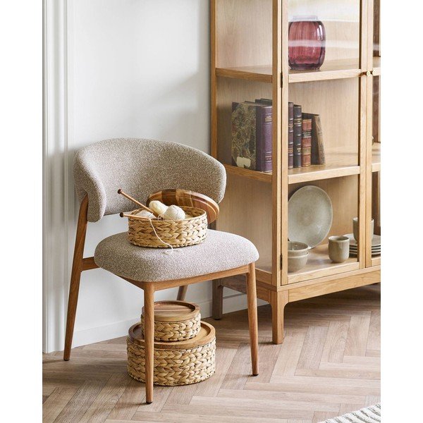 Koszyki zestaw 3 szt. z hiacyntu wodnego ø 30x15 cm Botofte – House Nordic-image-1