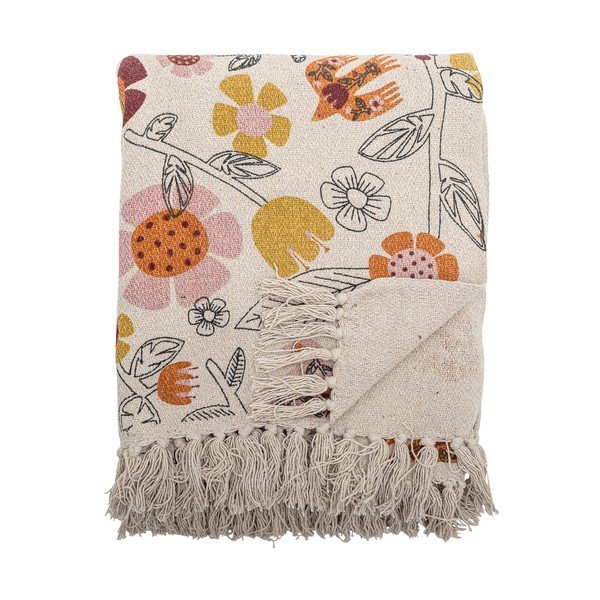 Koc z mieszanki bawełny 130x160 cm Vivielle – Bloomingville