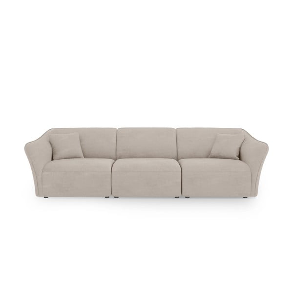 Beżowa sofa z materiału bouclé 292 cm Tokyo – Cosmopolitan Design