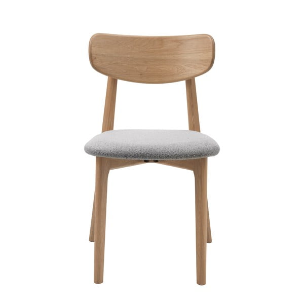 Jasnoszaro-naturalne krzesło Elim – Unique Furniture-image-1