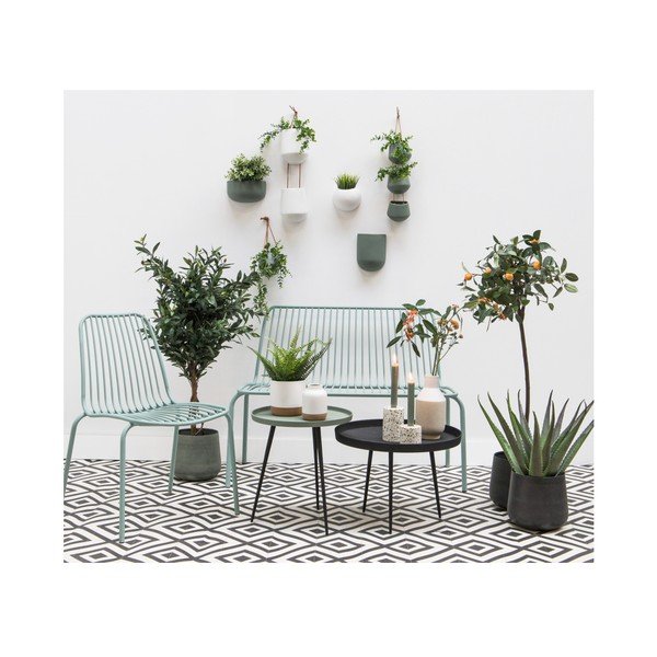 Matowa zielona ceramiczna doniczka ścienna PT LIVING Nest-image-2