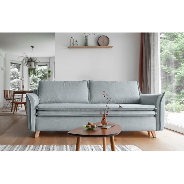 Jasnoszara rozkładana sofa 225 cm Charming Charlie – Miuform-image-1