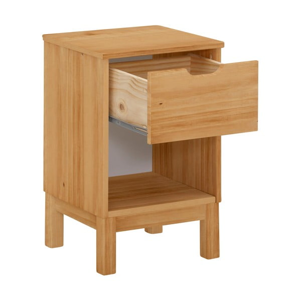 Szafka nocna z litego drewna sosnowego Post – Støraa-image-1