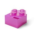 Różowy plastikowy pojemnik dziecięcy 25x25x18 cm – LEGO®