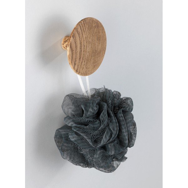 Haczyk ścienny z dekorem drewna dębowego Wenko Melle, ⌀ 8 cm-image-1