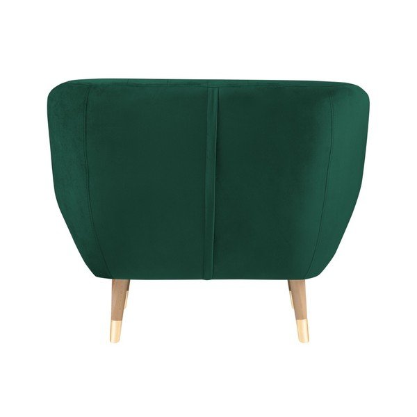 Ciemnozielony aksamitny fotel Mazzini Sofas Benito-image-4