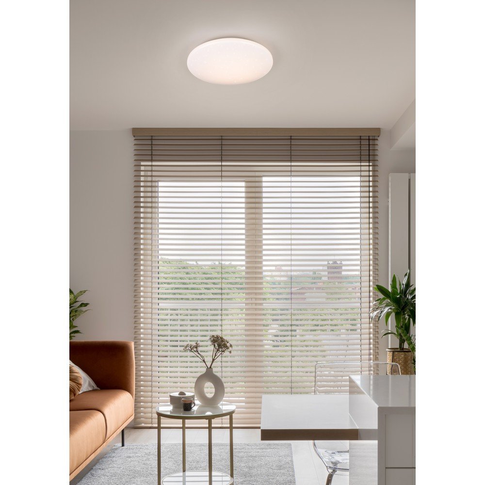 Biała lampa sufitowa LED ø 37 cm Pollux – Reality (zdjęcie 3)