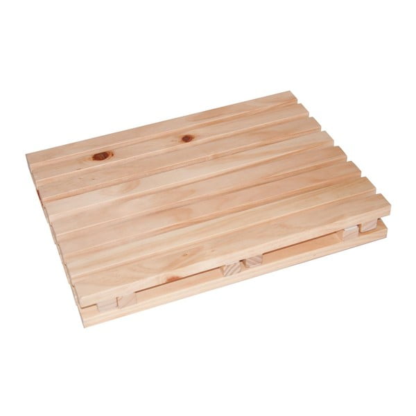 Drewniany podnóżek łazienkowy