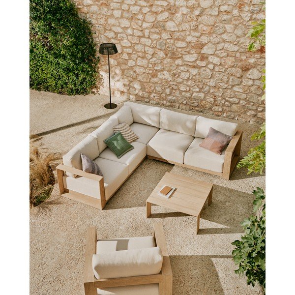 Stolik ogrodowy z litego drewna akacjowego 82,5x82,5 cm Ambra – Kave Home-image-2