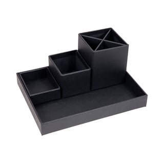 Ciemnoszary 4-częściowy przybornik Bigso Box of Sweden Lena