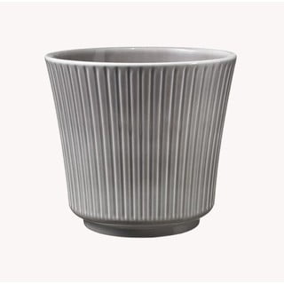 Szara ceramiczna doniczka Big pots Gloss, ø 12 cm