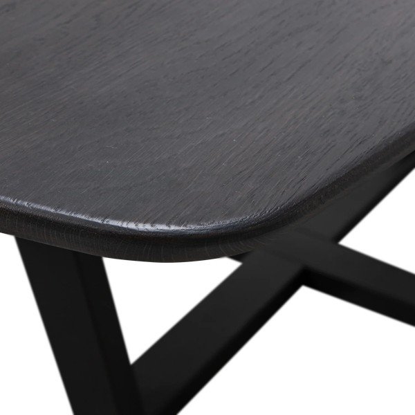 Stół z blatem z drewna dębowego 100x220 cm Tablo – WOOOD-image-4