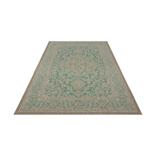 Zielono-beżowy dywan odpowiedni na zewnątrz NORTHRUGS Anjara, 160x230 cm-image-2