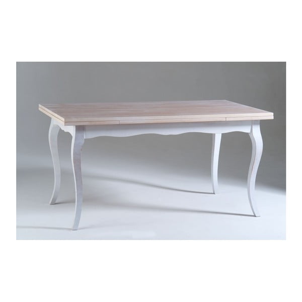 Biały stół drewniany Castagnetti Chloe, 160x85 cm