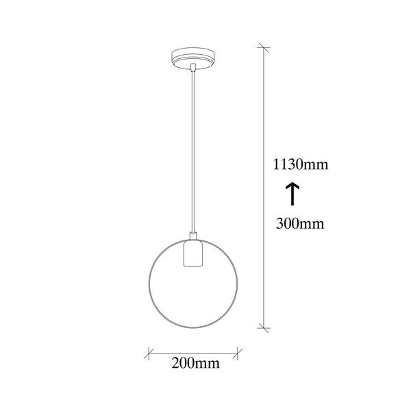 Czarna metalowa lampa wisząca w złotym kolorze Opviq lights Simeon-image-3