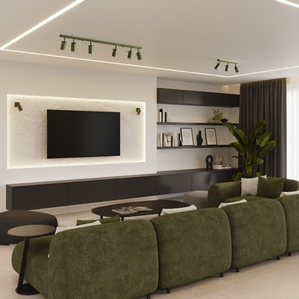 Zielona lampa punktowa 6x81 cm Etna – Sollux-image-2