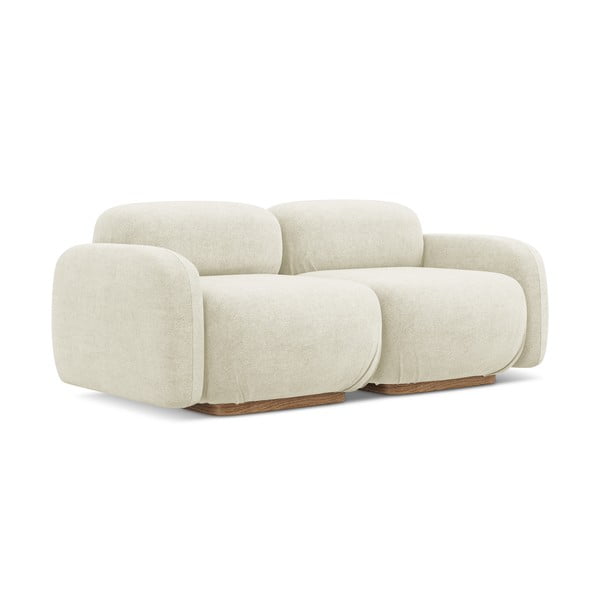 Kremowa sofa modułowa z materiału bouclé 190 cm Ailani – Makamii-image-2