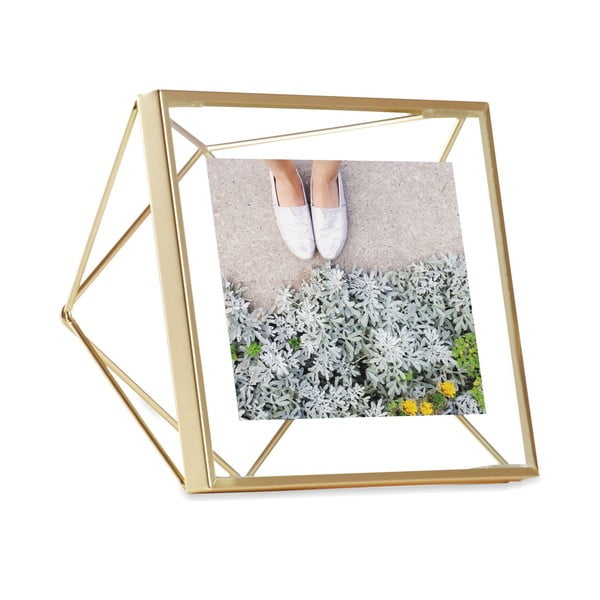 Ramka w kolorze złota na zdjęcie o wymiarach 10x10 cm Umbra Prisma-image-2