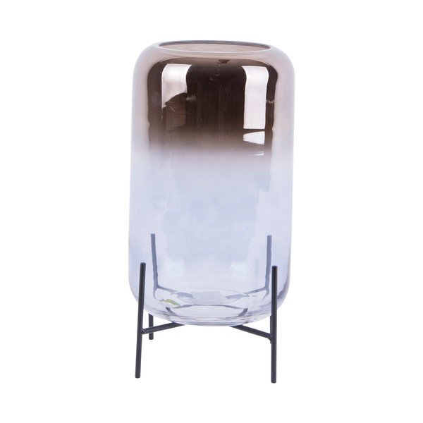 Szklany wazon PT LIVING Silver Fade, wys. 29 cm