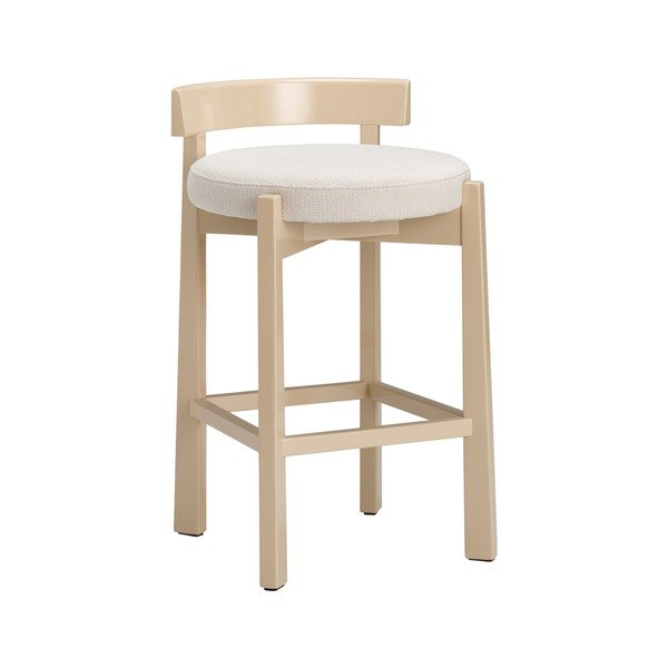 Beżowy tapicerowany hoker (wysokość siedziska 66 cm) Hugg – Ellos Home