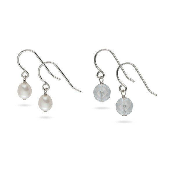 Kolczyki Yamato Pearls Sterling Silver Glass-image-1